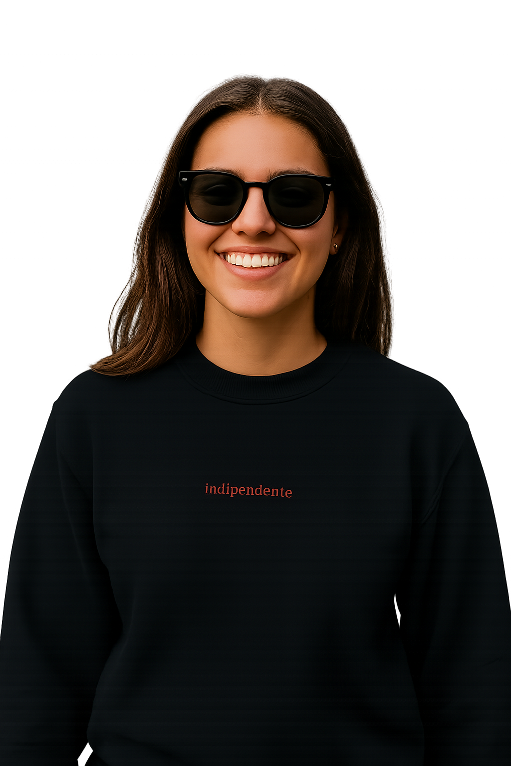 Felpa girocollo unisex ricamata | indipendente