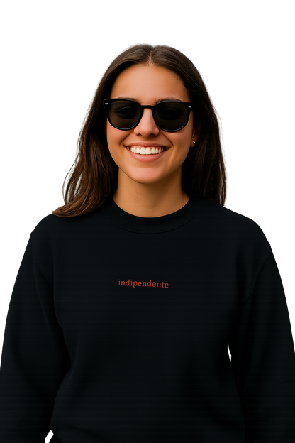 Felpa girocollo unisex ricamata | indipendente