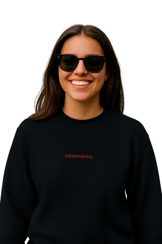 Felpa girocollo unisex ricamata | indipendente