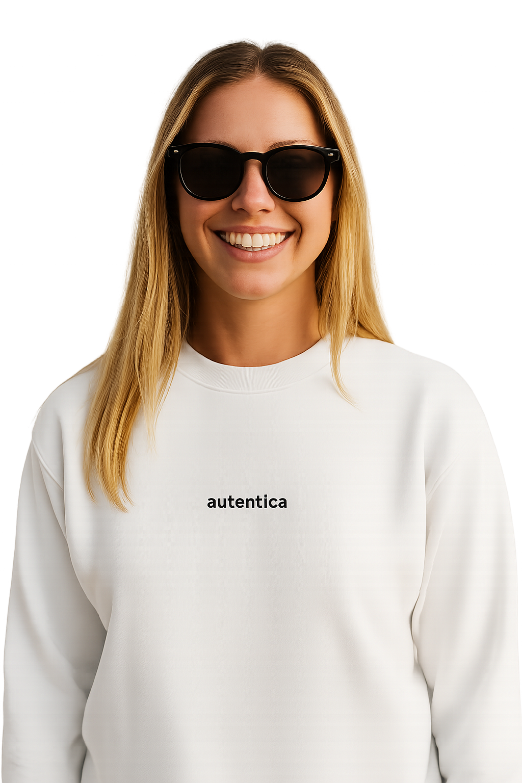 Felpa girocollo unisex ricamata | autentica