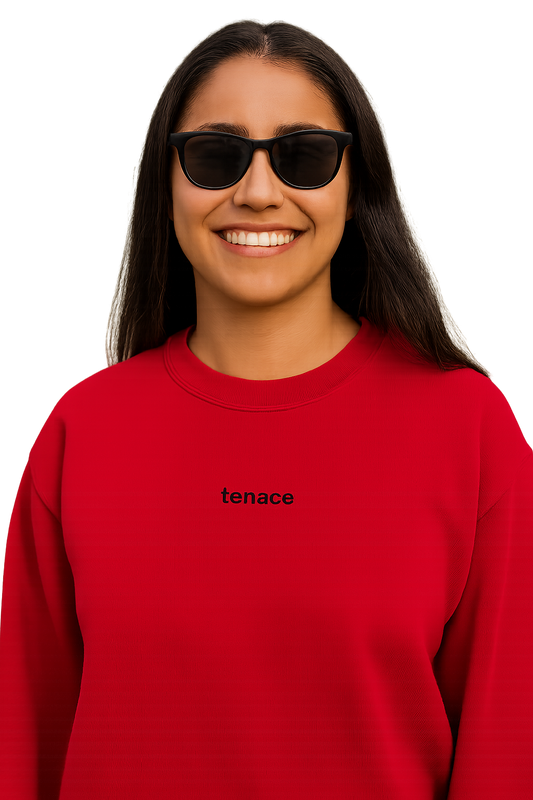 Felpa girocollo unisex ricamata | tenace