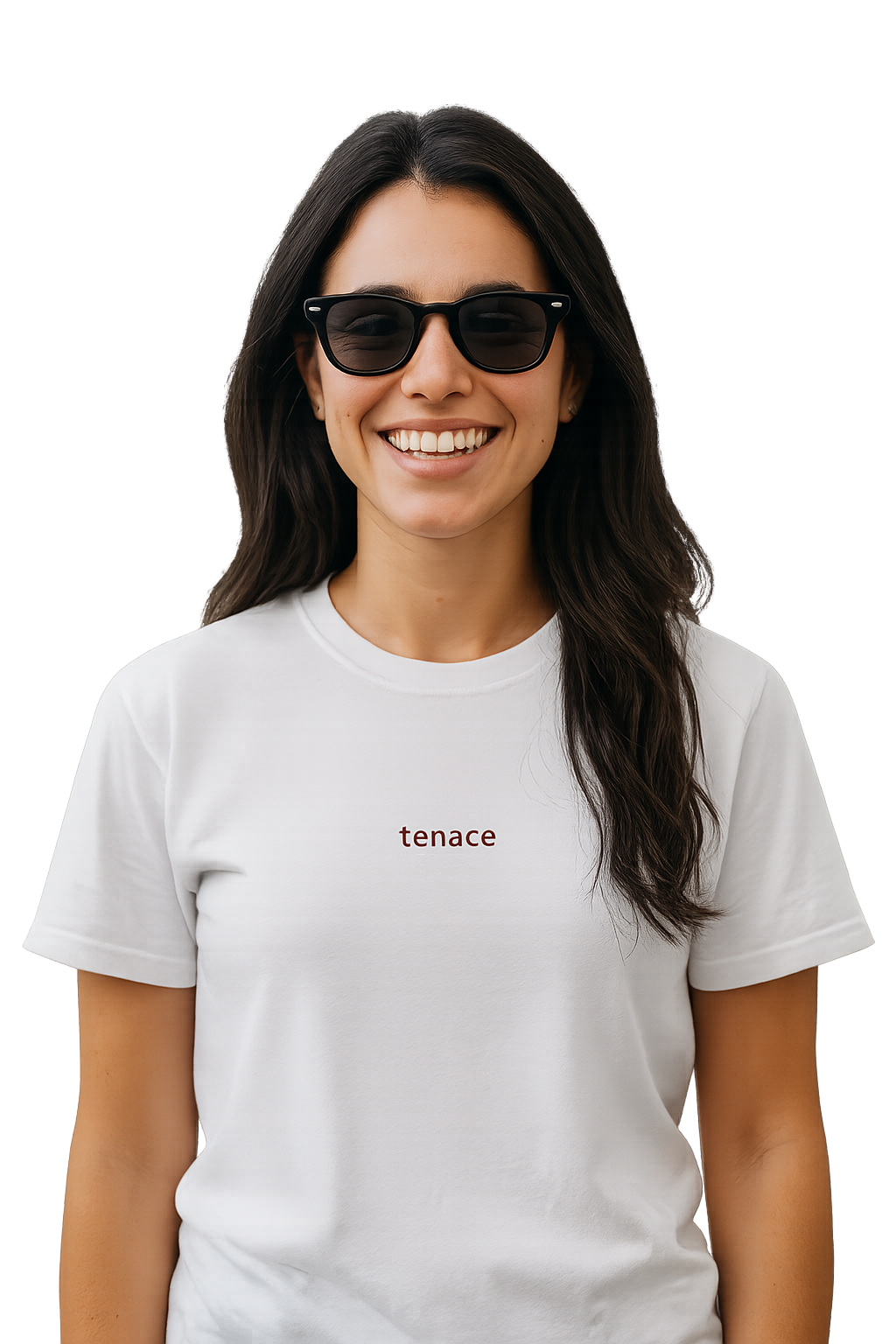 T-shirt girocollo ricamata - tenace
