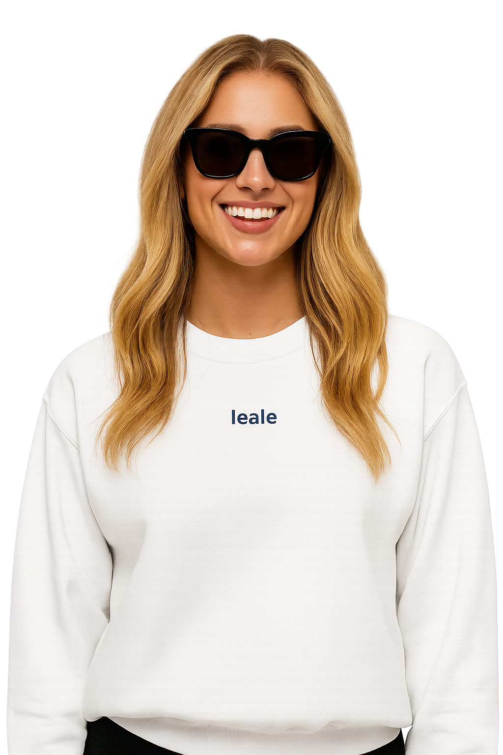 Felpa girocollo unisex ricamata | leale