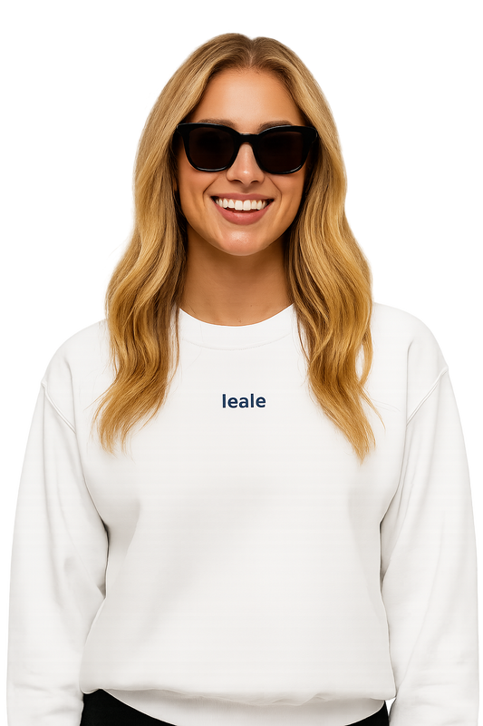 Felpa girocollo unisex ricamata | leale