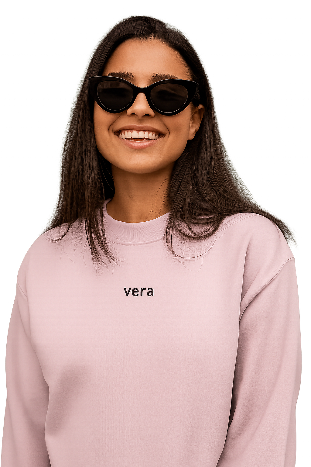 Felpa girocollo unisex ricamata | vera