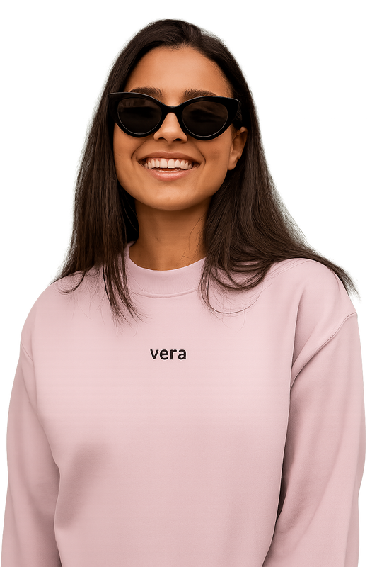 Felpa girocollo unisex ricamata | vera