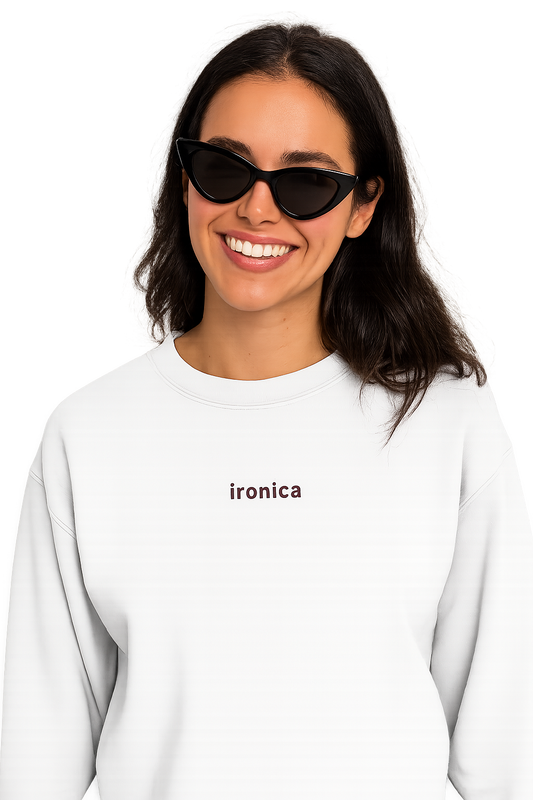 Felpa girocollo unisex felpa | ironica