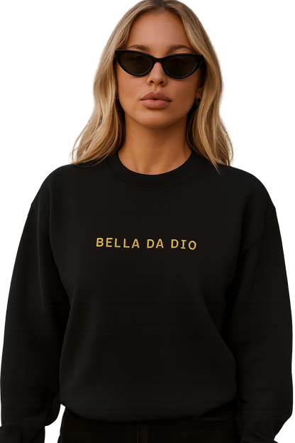 Felpa girocollo unisex felpa | bella da dio