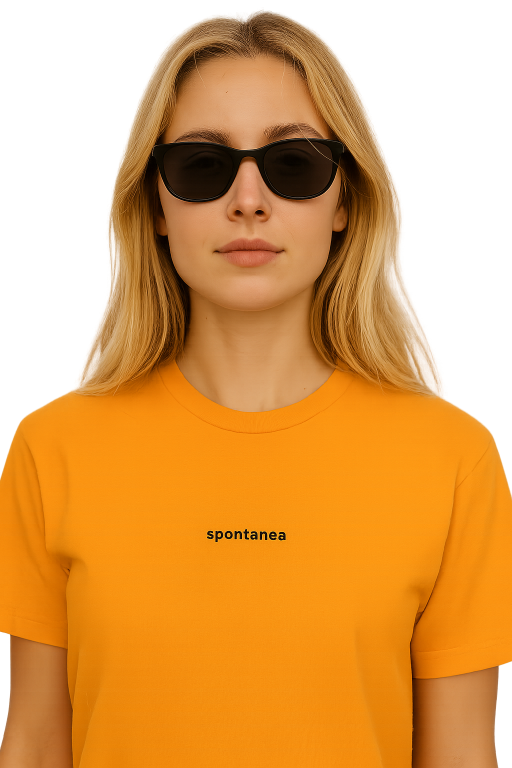 T-shirt girocollo ricamata - spontanea