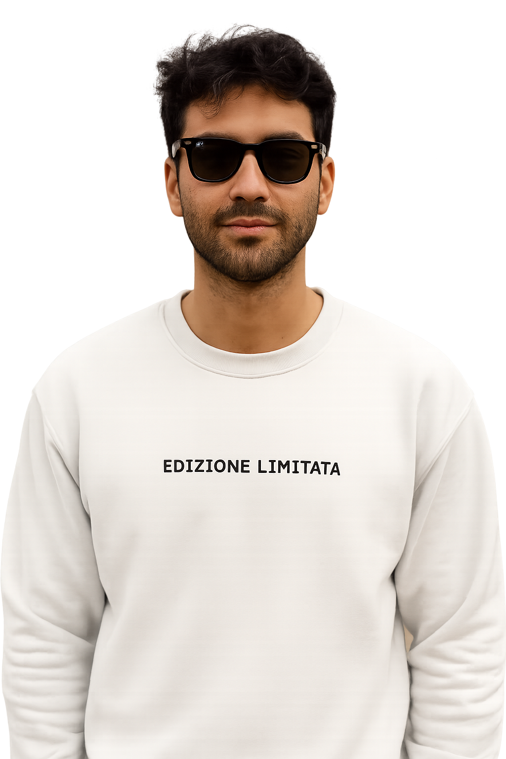 Felpa girocollo unisex ricamata | edizione limitata