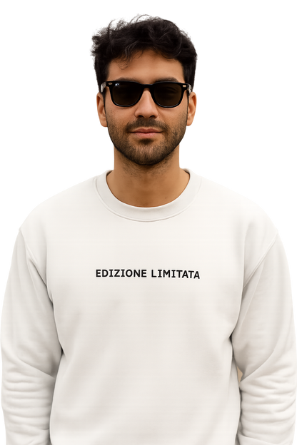 Felpa girocollo unisex ricamata | edizione limitata