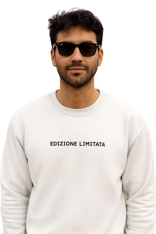 Felpa girocollo unisex ricamata | edizione limitata