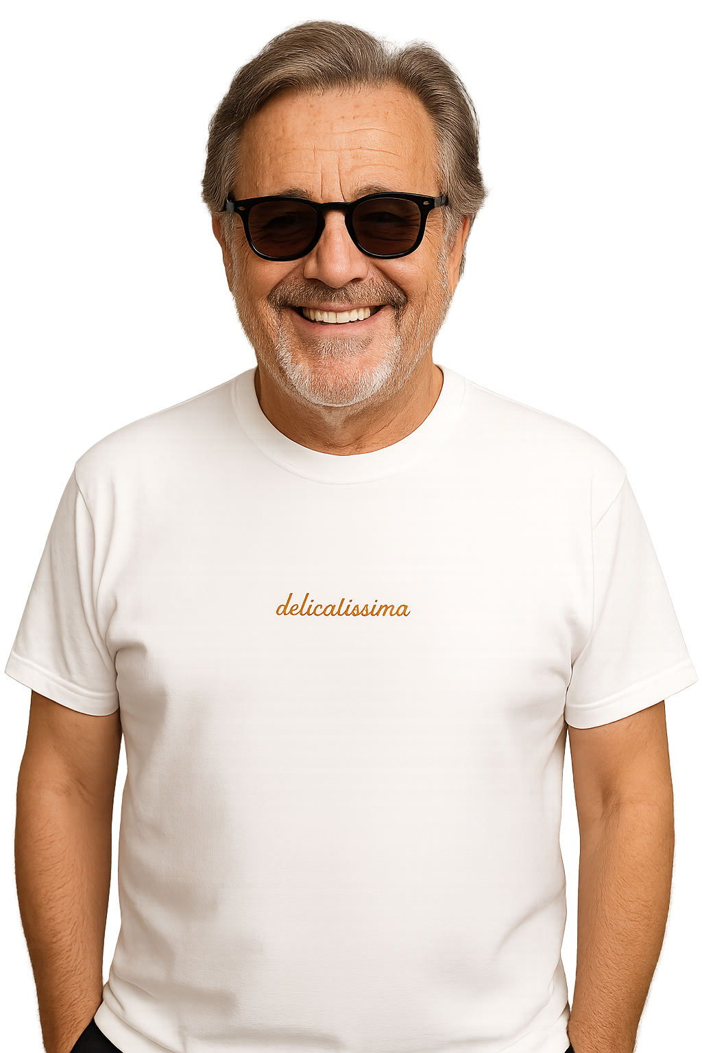 T-shirt girocollo ricamata - delicatissima