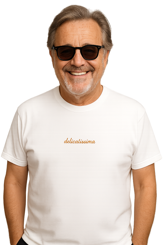 T-shirt girocollo ricamata - delicatissima