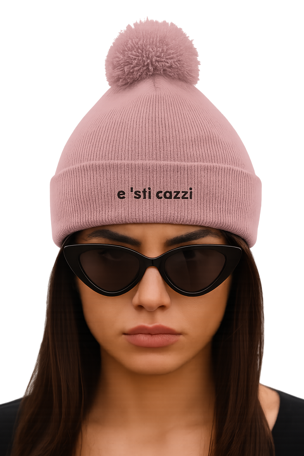 Cappello Pon Pon Ricamato | e 'sti cazzi