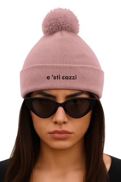 Cappello Pon Pon Ricamato | e 'sti cazzi