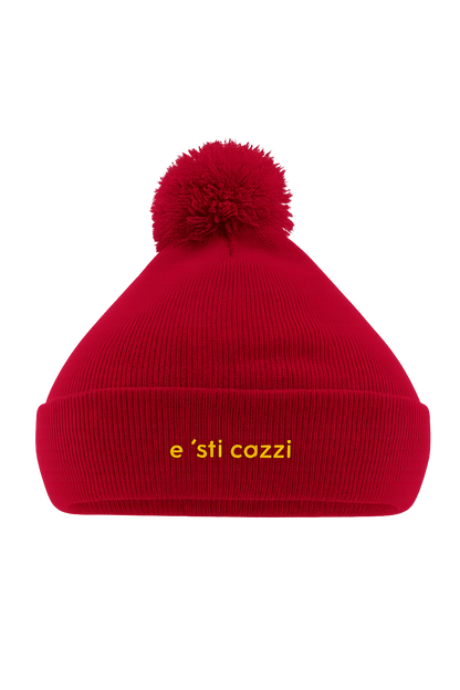 Cappello Pon Pon Ricamato | e 'sti cazzi