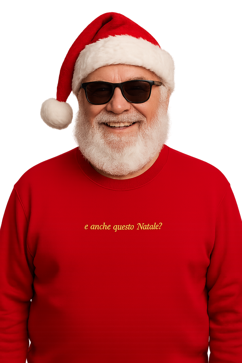 Felpa girocollo unisex ricamata | e anche questo Natale?
