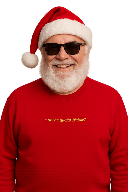 Felpa girocollo unisex ricamata | e anche questo Natale?