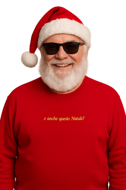 Felpa girocollo unisex ricamata | e anche questo Natale?