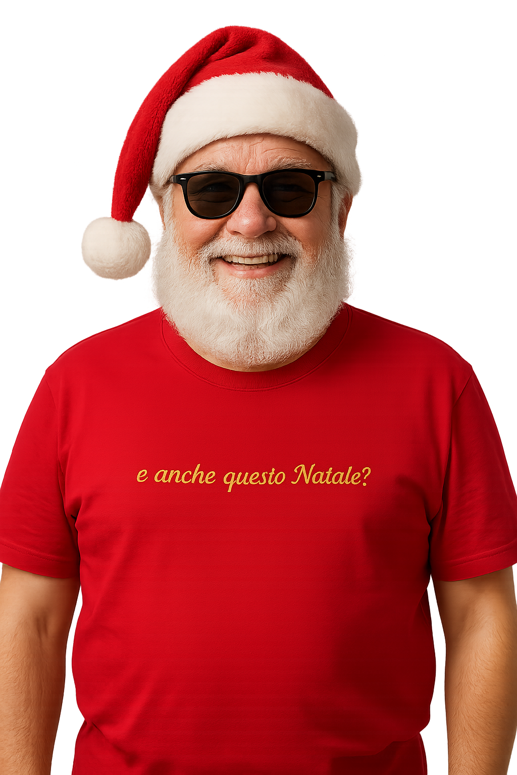 T-shirt girocollo ricamata - e anche questo Natale?