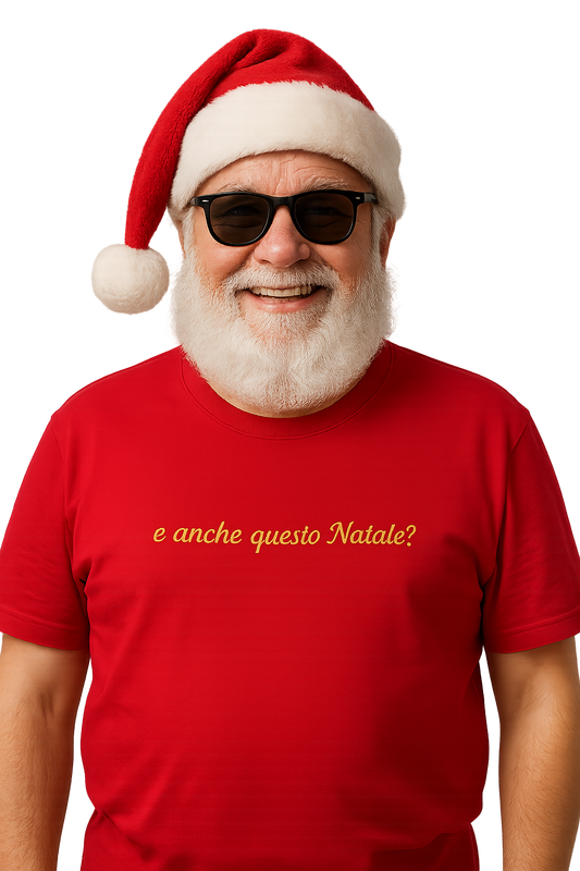T-shirt girocollo ricamata - e anche questo Natale?