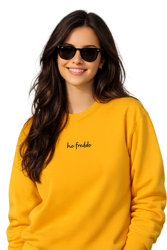 Felpa girocollo unisex ricamata | ho freddo