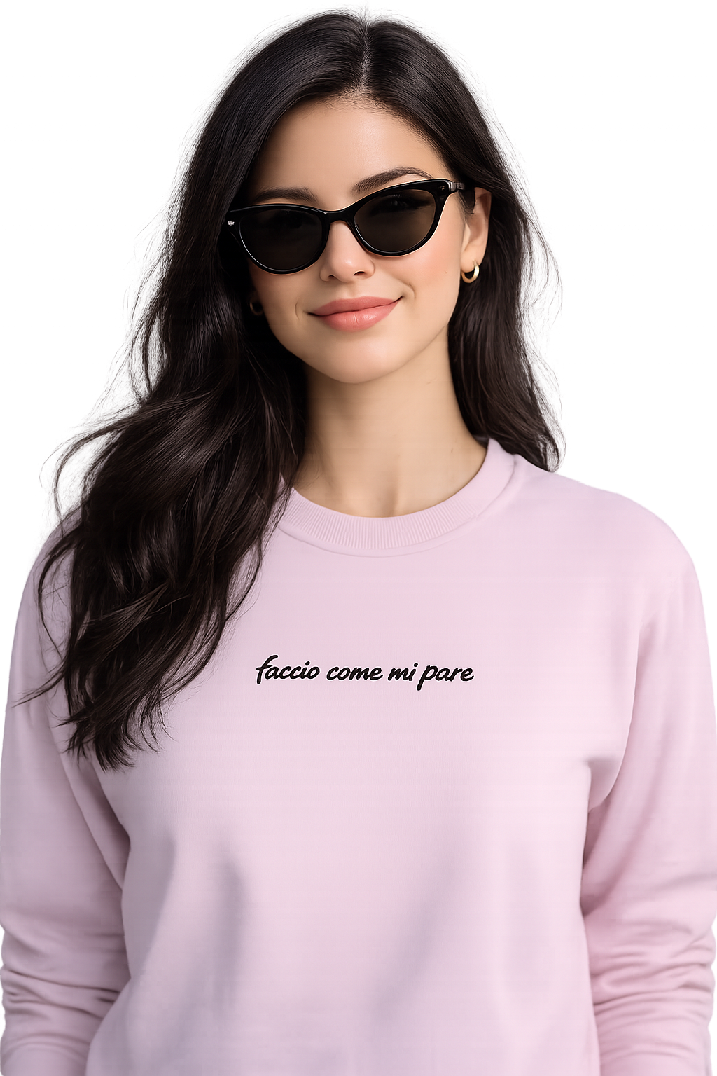 Felpa girocollo unisex ricamata | faccio come mi pare