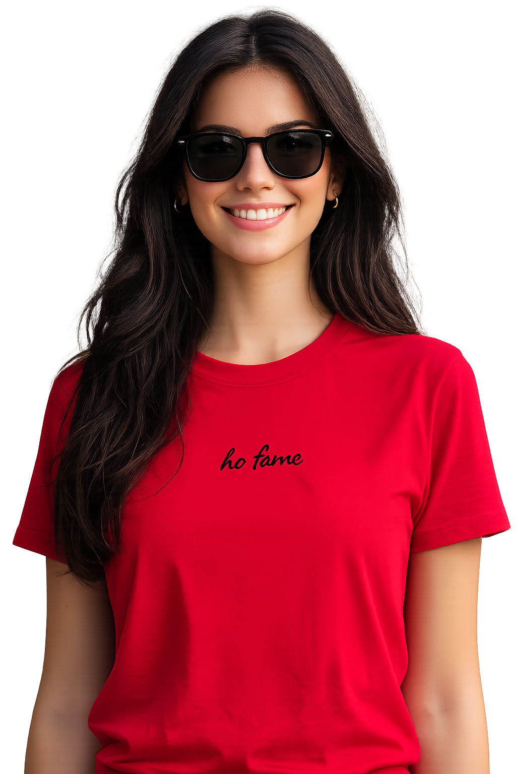 T-shirt girocollo ricamata - ho fame