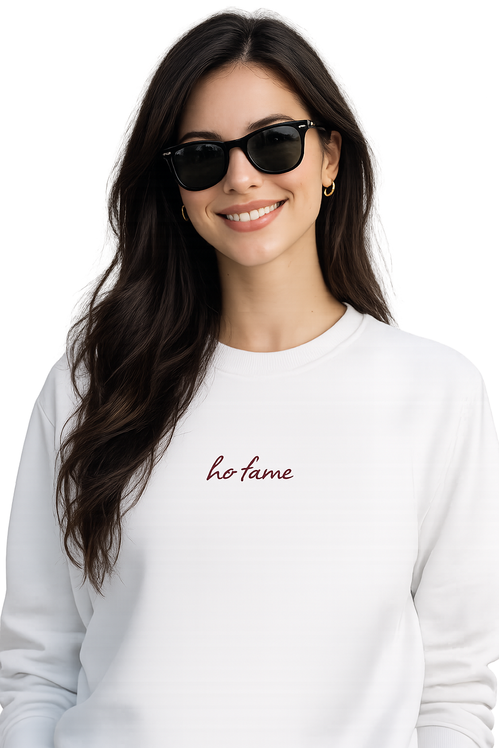 Felpa girocollo unisex ricamata | ho fame