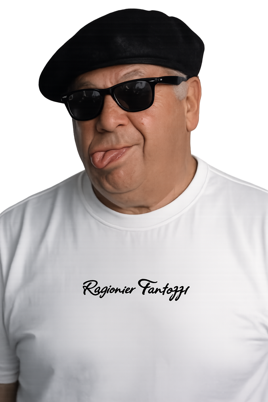 T-shirt girocollo ricamata - Ragionier Fantozzi