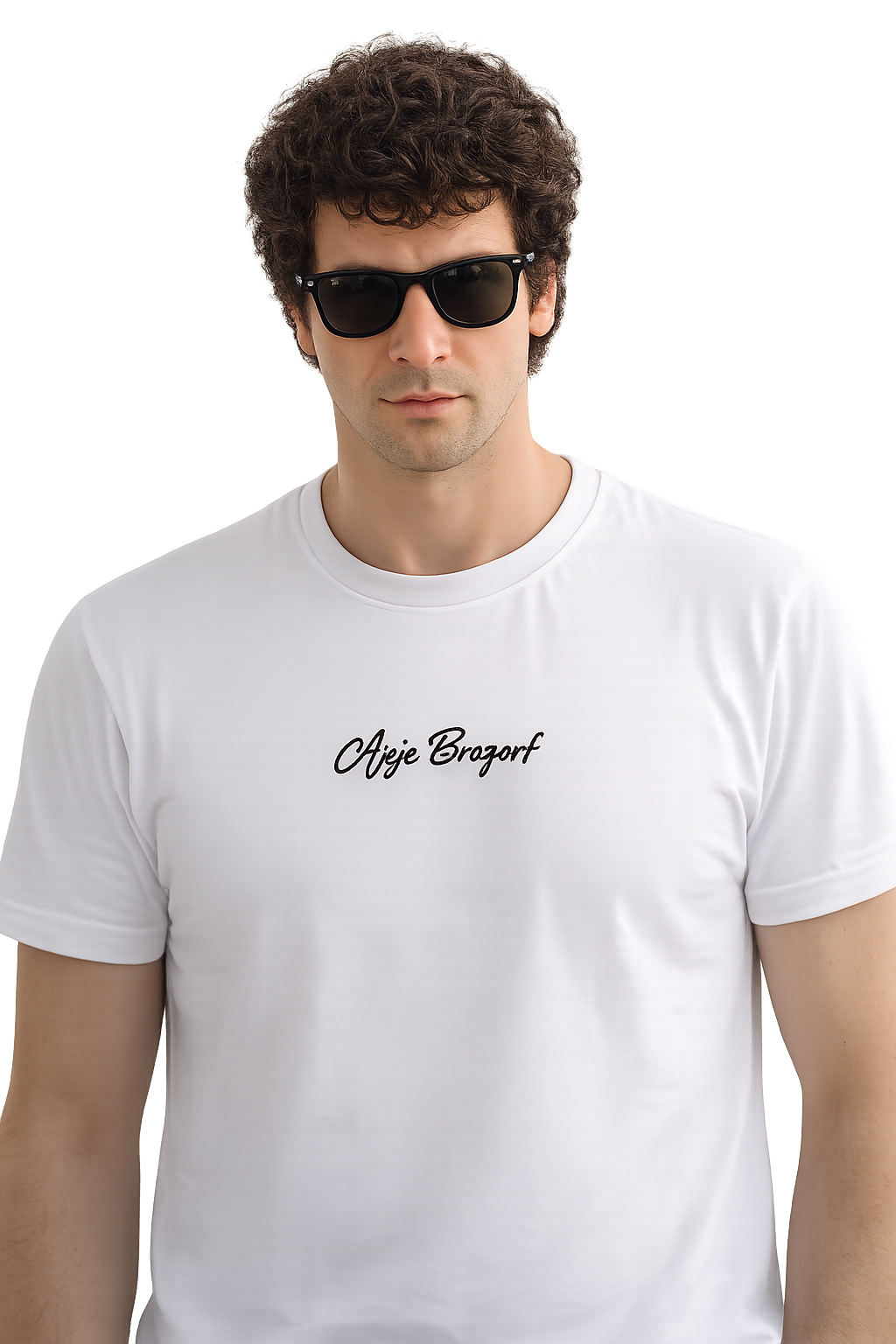 T-shirt girocollo ricamata - Ajeje Brazorf
