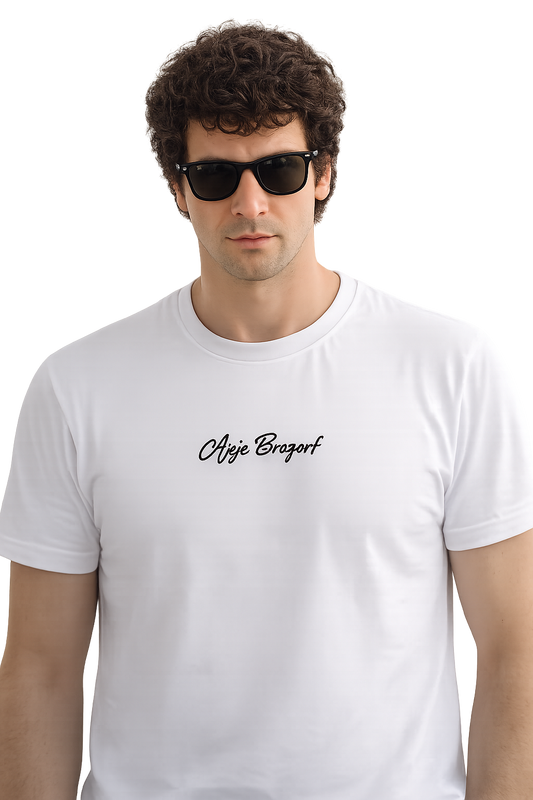 T-shirt girocollo ricamata - Ajeje Brazorf