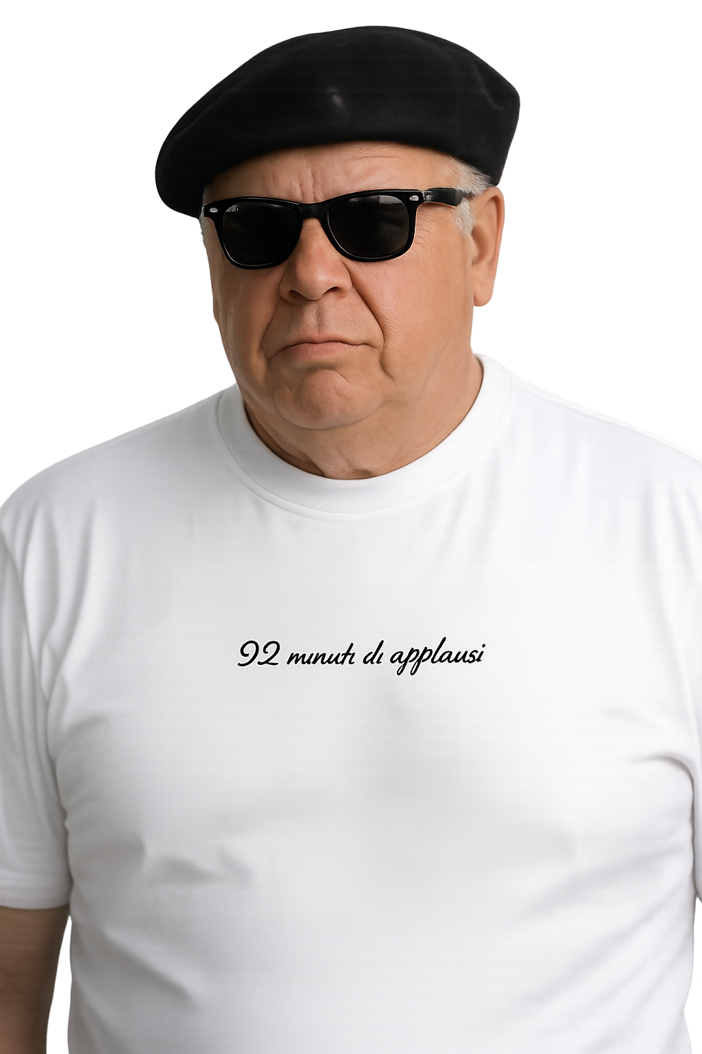 T-shirt girocollo ricamata - 92 minuti di applausi