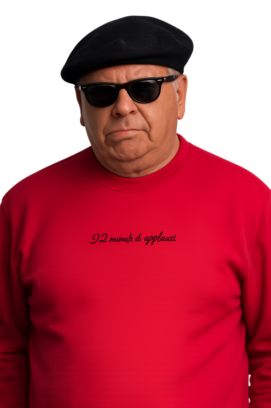 Felpa girocollo ricamata | 92 minuti di applausi