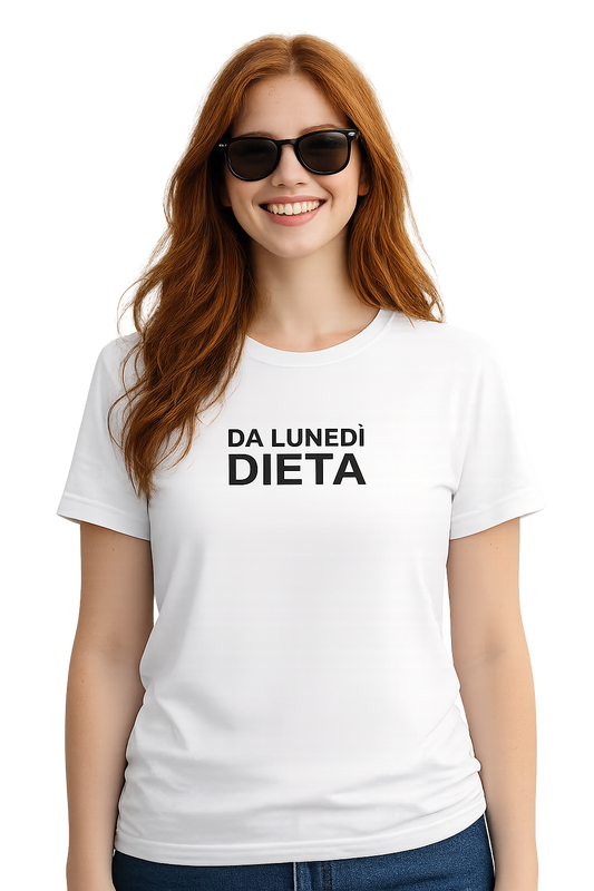 T-shirt Girocollo Classica Unisex | da lunedi dieta