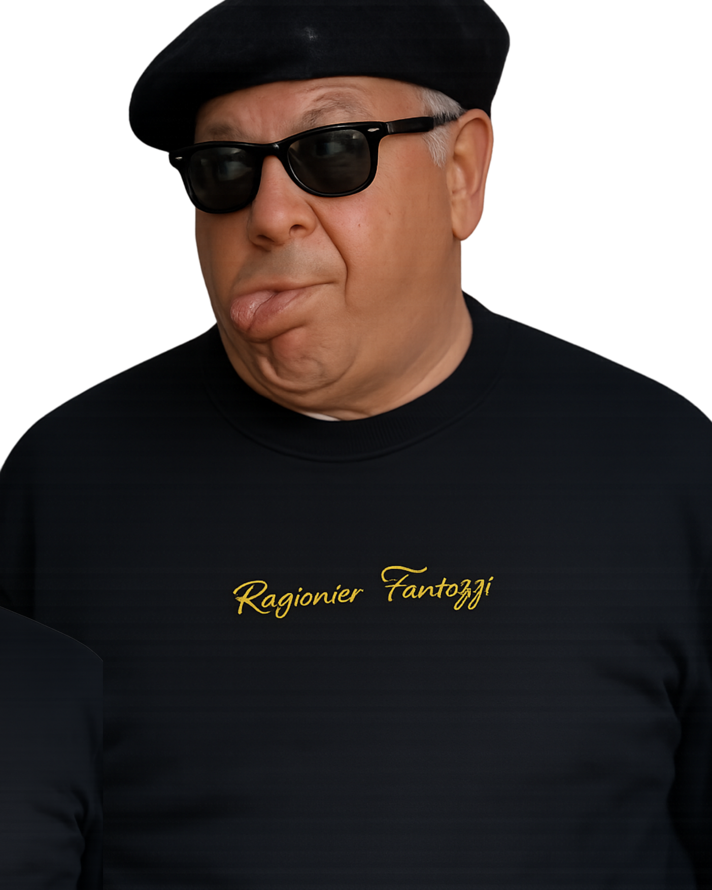Felpa girocollo ricamata | Ragionier Fantozzi