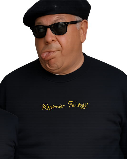 Felpa girocollo ricamata | Ragionier Fantozzi